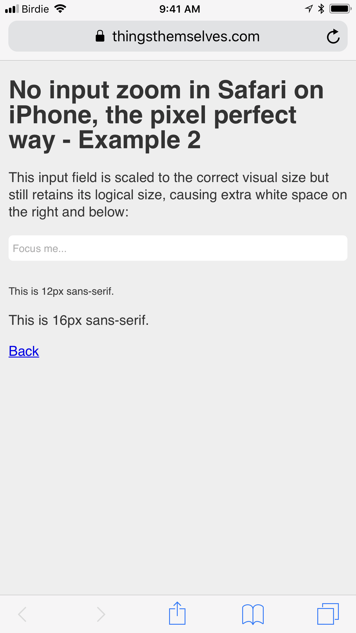 No Input Zoom In Safari On Iphone The Pixel Perfect Way Jeffery To