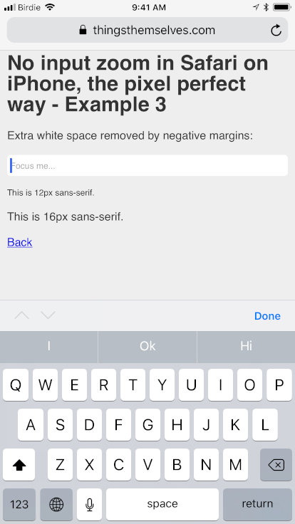 No Input Zoom In Safari On Iphone The Pixel Perfect Way Jeffery To